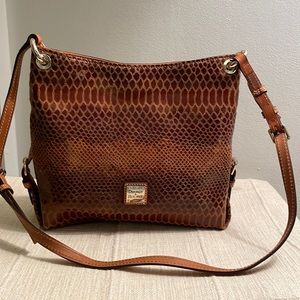 Dooney & Bourke croco leather crossbody/ shoulder bag.